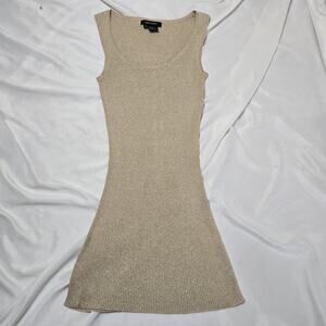 Karen Kane Women's Blouse Tank Top Sleeveless Brown Sparklies Size Medium M